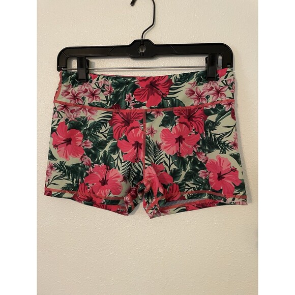 IAB MFG I Am Becoming 3” Inseam Women’s Booty Shorts Hawaiian Sz Med. 8 - Picture 1 of 5